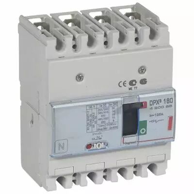 Disj puissance DPX� 160 - magn�to-thermique - 36 kA - 4P - 125 A (420096)