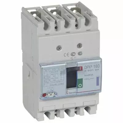 Disj puissance DPX� 160 - magn�to-thermique - 50 kA - 3P - 80 A (420124)