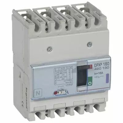 Disj puissance DPX� 160 - magn�to-thermique - 50 kA - 4P - 16 A (420130)