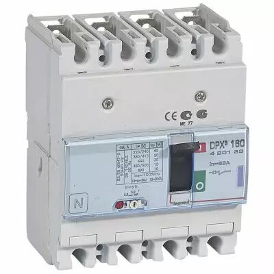 Disj puissance DPX� 160 - magn�to-thermique - 50 kA - 4P - 63 A (420133)
