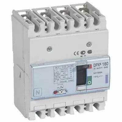 Disj puissance DPX� 160 - magn�to-thermique - 50 kA - 4P - 125 A (420136)