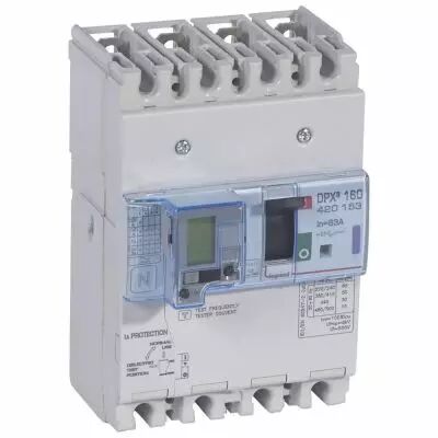 Disj puissance DPX� 160 - magn�to-thermique diff - 50 kA - 4P - 63 A (420153)