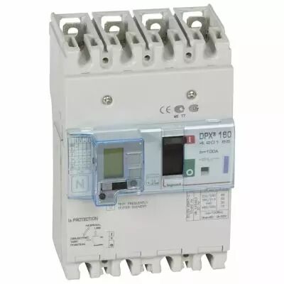 Disj puissance DPX� 160 - magn�to-thermique diff - 50 kA - 4P - 100 A (420155)