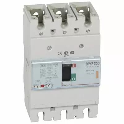 Disj puissance DPX� 250 - magn�to-thermique - 25 kA - 3P - 200 A (420208)
