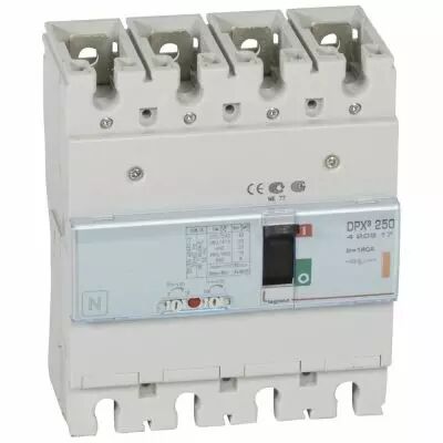 Disj puissance DPX� 250 - magn�to-thermique - 25 kA - 4P - 160 A (420217)