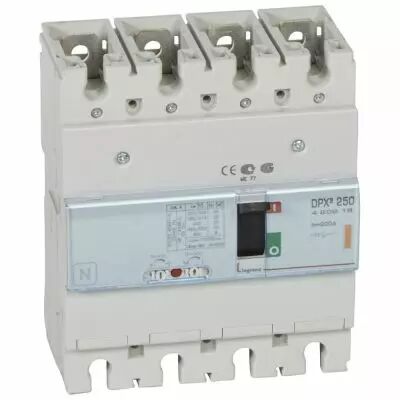 Disj puissance DPX� 250 - magn�to-thermique - 25 kA - 4P - 200 A (420218)