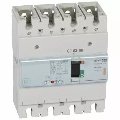 disjoncteur magn�tothermique dpx�250 pouvoir de coupure 25ka 400v~ - 4p - 250a (420219)