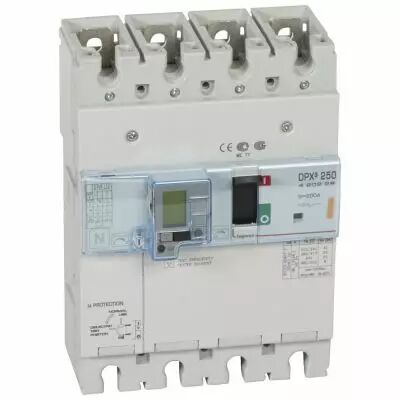Disj puissance DPX� 250 - magn�to-thermique diff - 25 kA - 4P - 200 A (420228)