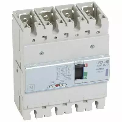 Disj puissance DPX� 250 - magn�to-thermique - 50 kA - 4P - 100 A (420275)