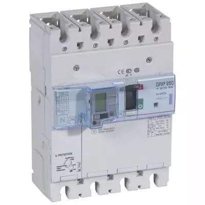 Disj puissance DPX� 250 - magn�to-thermique diff - 50 kA - 4P - 200 A (420288)