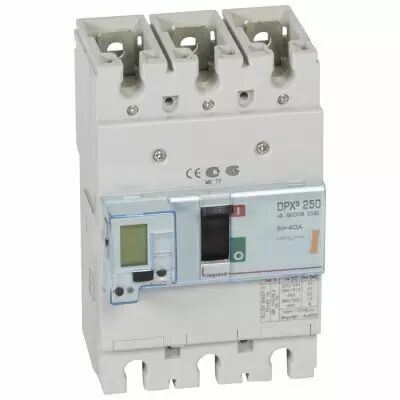 Disj puissance DPX� 250 - �lectronique - 25 kA - 3P - 40 A (420302)