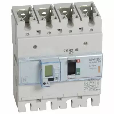 Disj puissance DPX� 250 - �lectronique - 25 kA - 4P - 100 A (420315)