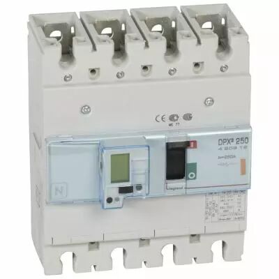 Disj puissance DPX� 250 - �lectronique - 25 kA - 4P - 250 A (420319)