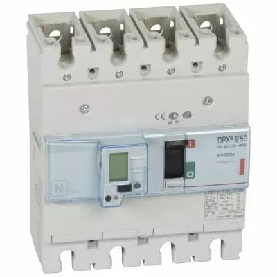 Disj puissance DPX� 250 - �lectronique - 36 kA - 4P - 250 A (420349)