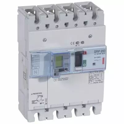 Disj puissance DPX� 250 - �lectronique diff - 36 kA - 4P - 160 A (420357)