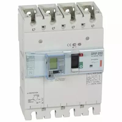 Disj puissance DPX� 250 - �lectronique diff - 36 kA - 4P - 250 A (420359)