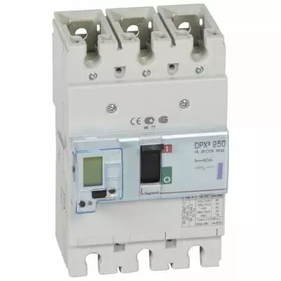 Disj puissance DPX� 250 - �lectronique - 50 kA - 3P - 40 A (420362)