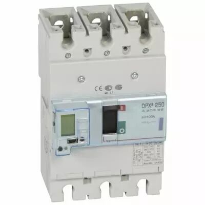 Disj puissance DPX� 250 - �lectronique - 50 kA - 3P - 100 A (420365)