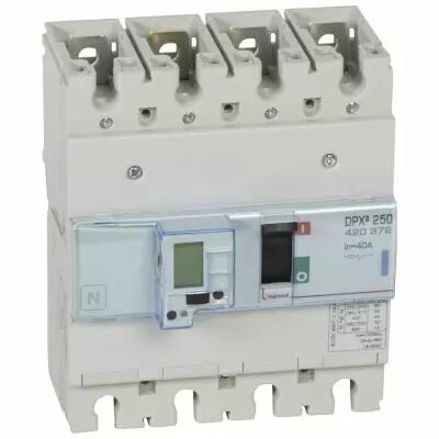 Disj puissance DPX� 250 - �lectronique - 50 kA - 4P - 40 A (420372)