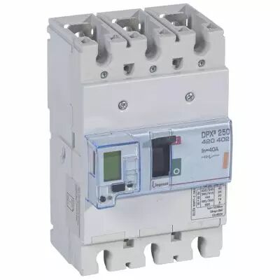 Disj puissance DPX� 250 - �lectronique � unit� de mesure - 25 kA - 3P - 40 A (420402)