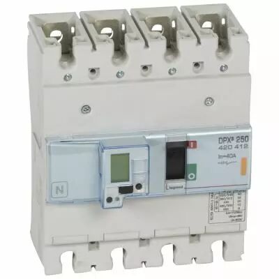 Disj puissance DPX� 250 - �lectronique � unit� de mesure - 25 kA - 4P - 40 A (420412)