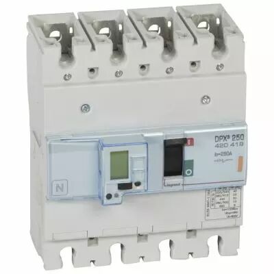 Disj puissance DPX� 250 - �lectronique � unit� de mesure - 25 kA - 4P - 250 A (420419)