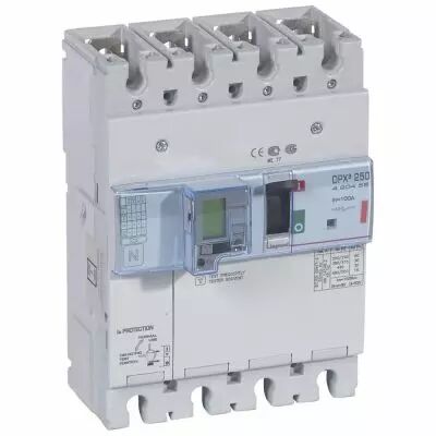 Disj puissance DPX� 250 - �lectro diff � unit� de mesure - 36 kA - 4P - 100 A (420455)
