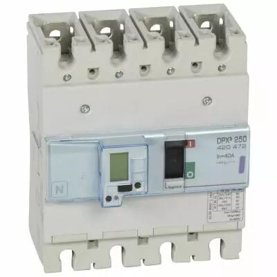 Disj puissance DPX� 250 - �lectronique � unit� de mesure - 50 kA - 4P - 40 A (420472)