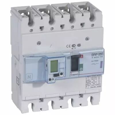 Disj puissance DPX� 250 - �lectronique � unit� de mesure - 50 kA - 4P - 100 A (420475)