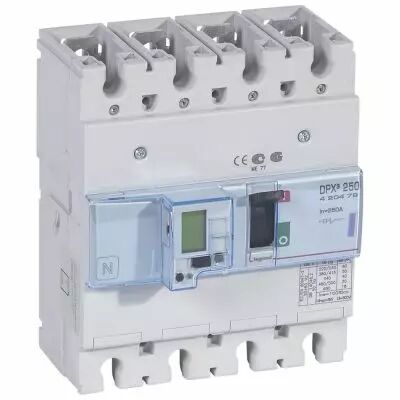 Disj puissance DPX� 250 - �lectronique � unit� de mesure - 50 kA - 4P - 250 A (420479)