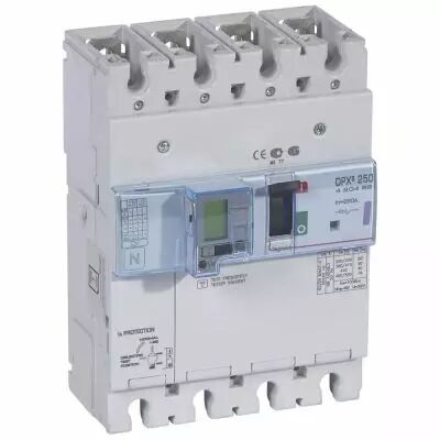 Disj puissance DPX� 250 - �lectro diff � unit� de mesure - 50 kA - 4P - 250 A (420489)