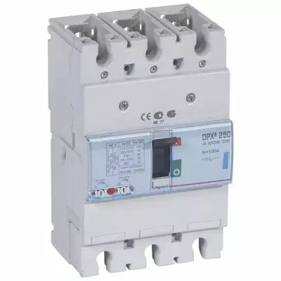 Disj puissance DPX� 250 - magn�to-thermique - 70 kA - 3P - 100 A (420605)