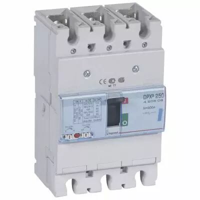 Disj puissance DPX� 250 - magn�to-thermique - 70 kA - 3P - 200 A (420608)