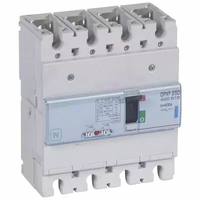 Disj puissance DPX� 250 - magn�to-thermique - 70 kA - 4P - 200 A (420618)