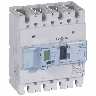 Disj puissance DPX� 250 - �lectronique - 70 kA - 4P - 40 A (420645)