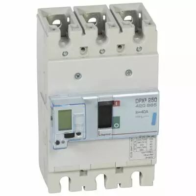 Disj puissance DPX� 250 - �lectronique � unit� de mesure - 70 kA - 3P - 40 A (420665)