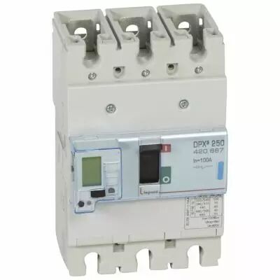Disj puissance DPX� 250 - �lectronique � unit� de mesure - 70 kA - 3P - 100 A (420667)