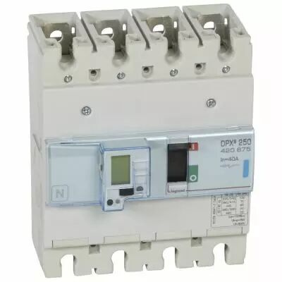 Disj puissance DPX� 250 - �lectronique � unit� de mesure - 70 kA - 4P - 40 A (420675)