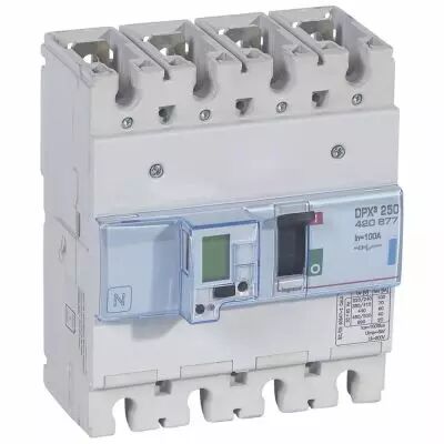 Disj puissance DPX� 250 - �lectronique � unit� de mesure - 70 kA - 4P - 100 A (420677)