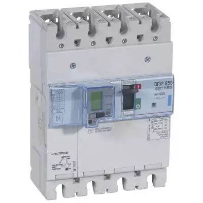 Disj puissance DPX� 250 - �lectro diff � unit� de mesure - 70 kA - 4P - 40 A (420685)