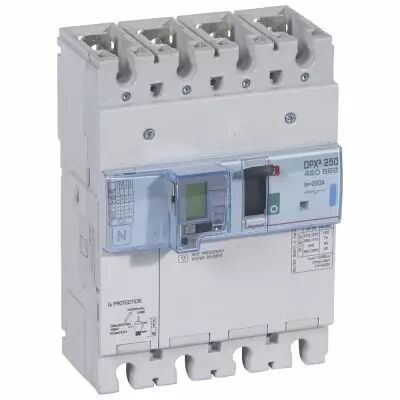 Disj puissance DPX� 250 - �lectro diff � unit� de mesure - 70 kA - 4P - 250 A (420689)
