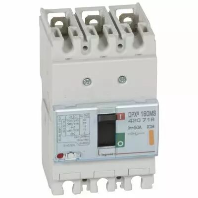 Disj puissance DPX� 160 - magn�tique seul - 25 kA - 3P - 50 A (420716)