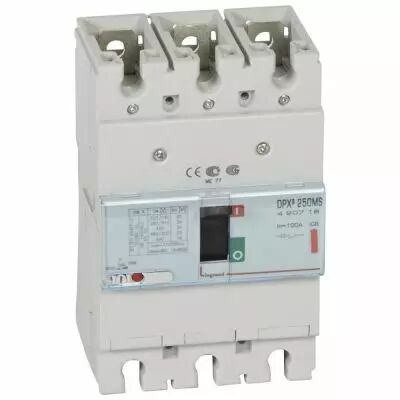 Disj puissance DPX� 250 - magn�tique seul - 36 kA - 3P - 100 A (420718)