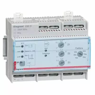 Commande pour chauffage �lectrique fil pilote - 3 zones (003821)