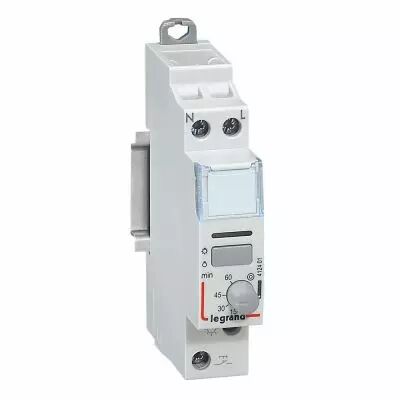 t�l�rupteur silencieux temporis� � vis 230v~- 1p - 250v~~ - 16a - 1f -1 module (412401)