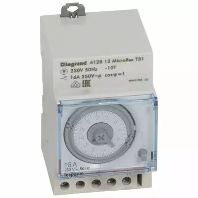 inter horaire analogique programmable manuel jour horizontal sans r�serve marche (412812)