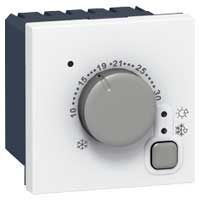 Thermostat d'ambiance électronique - Prog Mosaic - 5 à 30° C - 2 mod - blanc (076720)