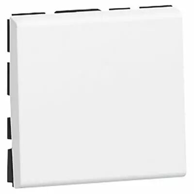 Poussoir inverseur Prog Mosaic - 2 mod - 6 A - blanc (077041)