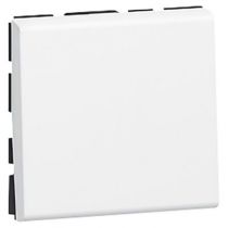 Poussoir inverseur Prog Mosaic - 2 mod - 6 A - blanc (077041)