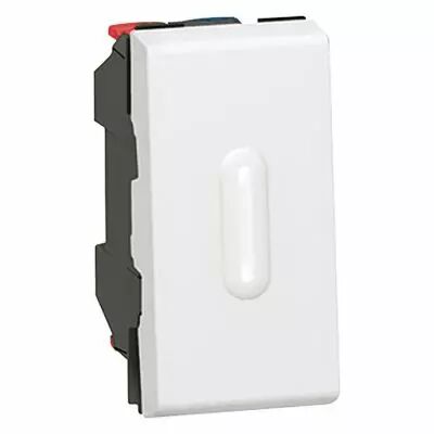 Va-et-vient Prog Mosaic - 1 mod - 20 AX - � voyant � LED - blanc (077062)